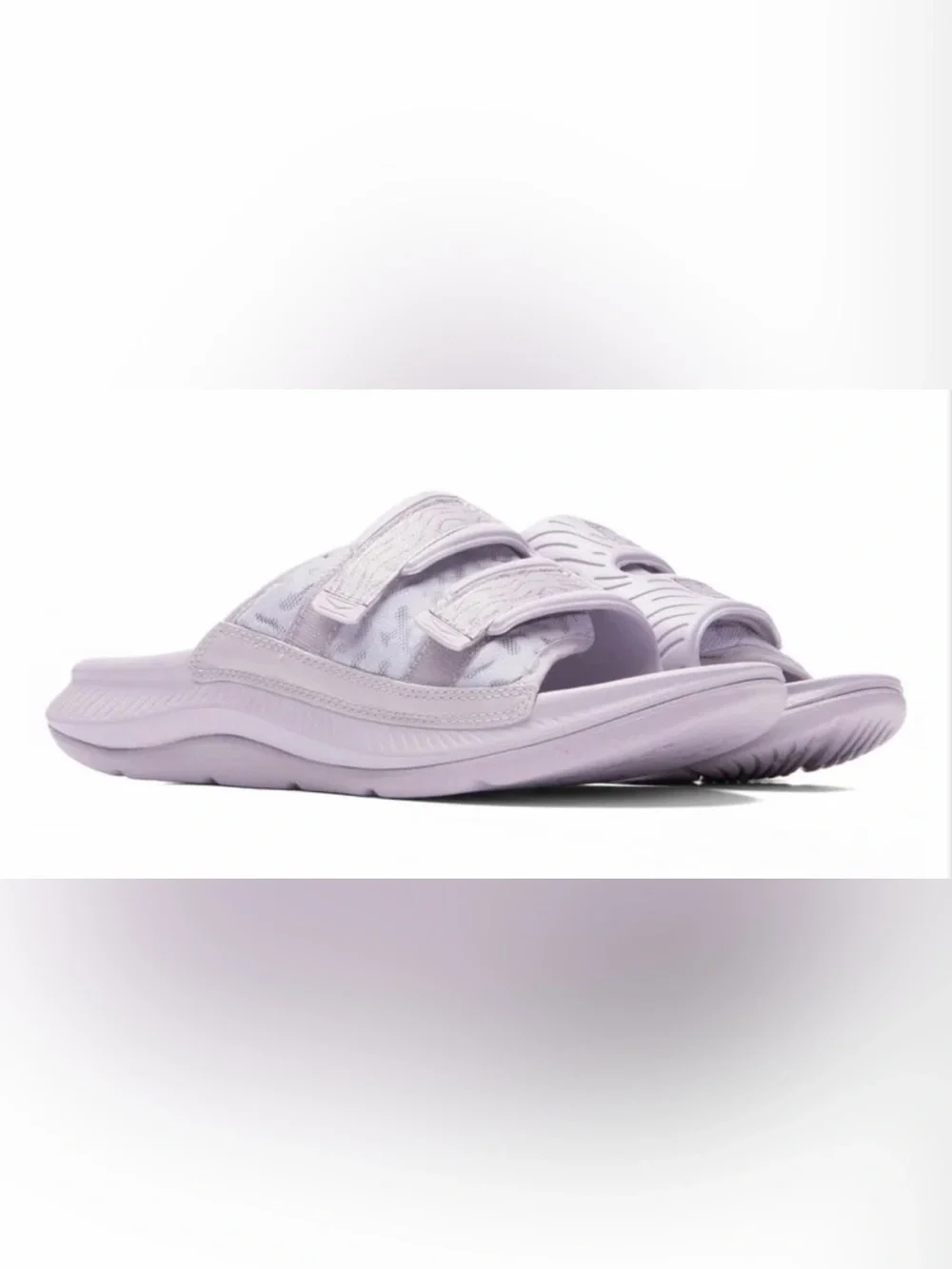 Hoka One One Ora Luxe Mens Size 12 Adjustable Marble Slides!!
